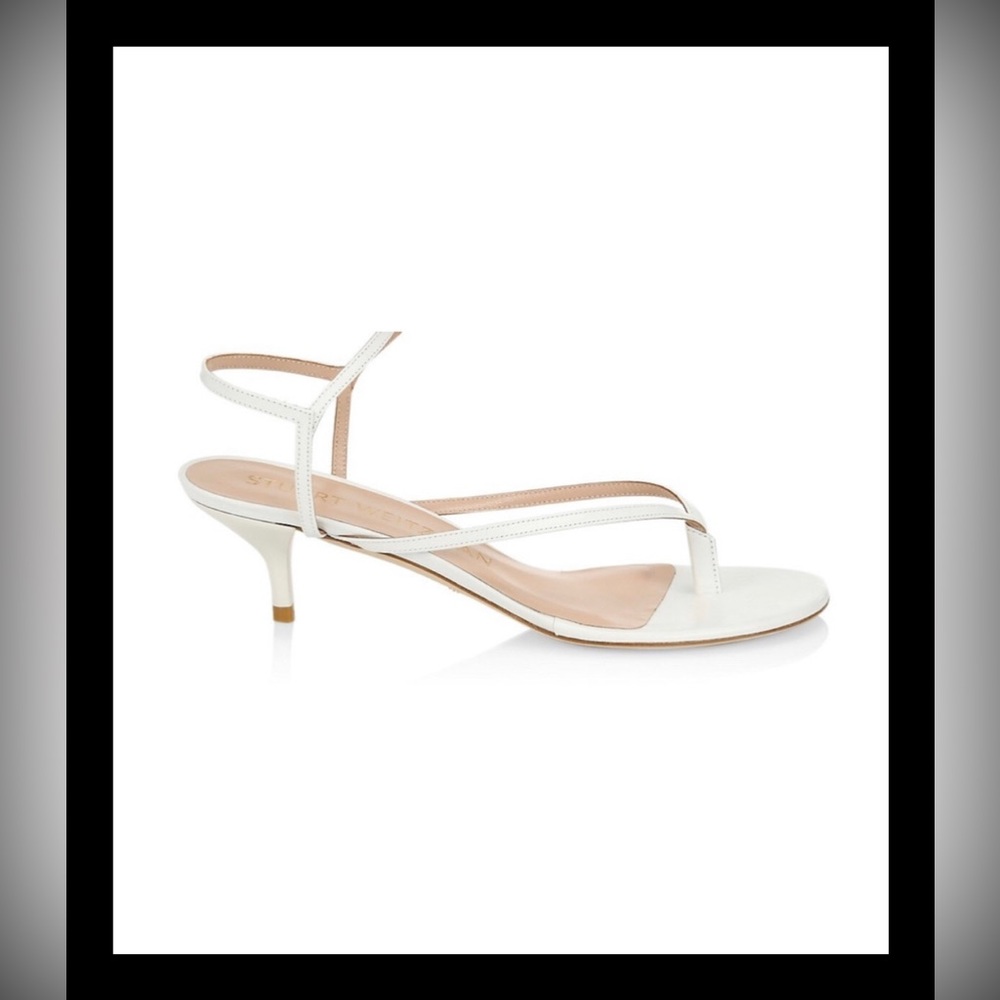 NWT STUART WEITZMAN JIMENA SANDAL in White size 10